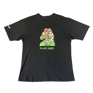 Vintage Capcom Street Fighter III Shirt Mens Large Black Alex Graphic *Early Rot